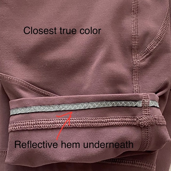 LULULEMON All The Right Places Crop II Figue Mauve Size 8 - Picture 10 of 16